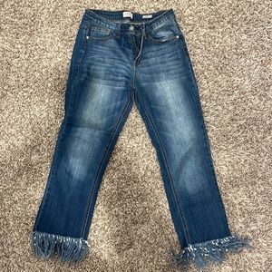 Judy Blue frayed ends jeans